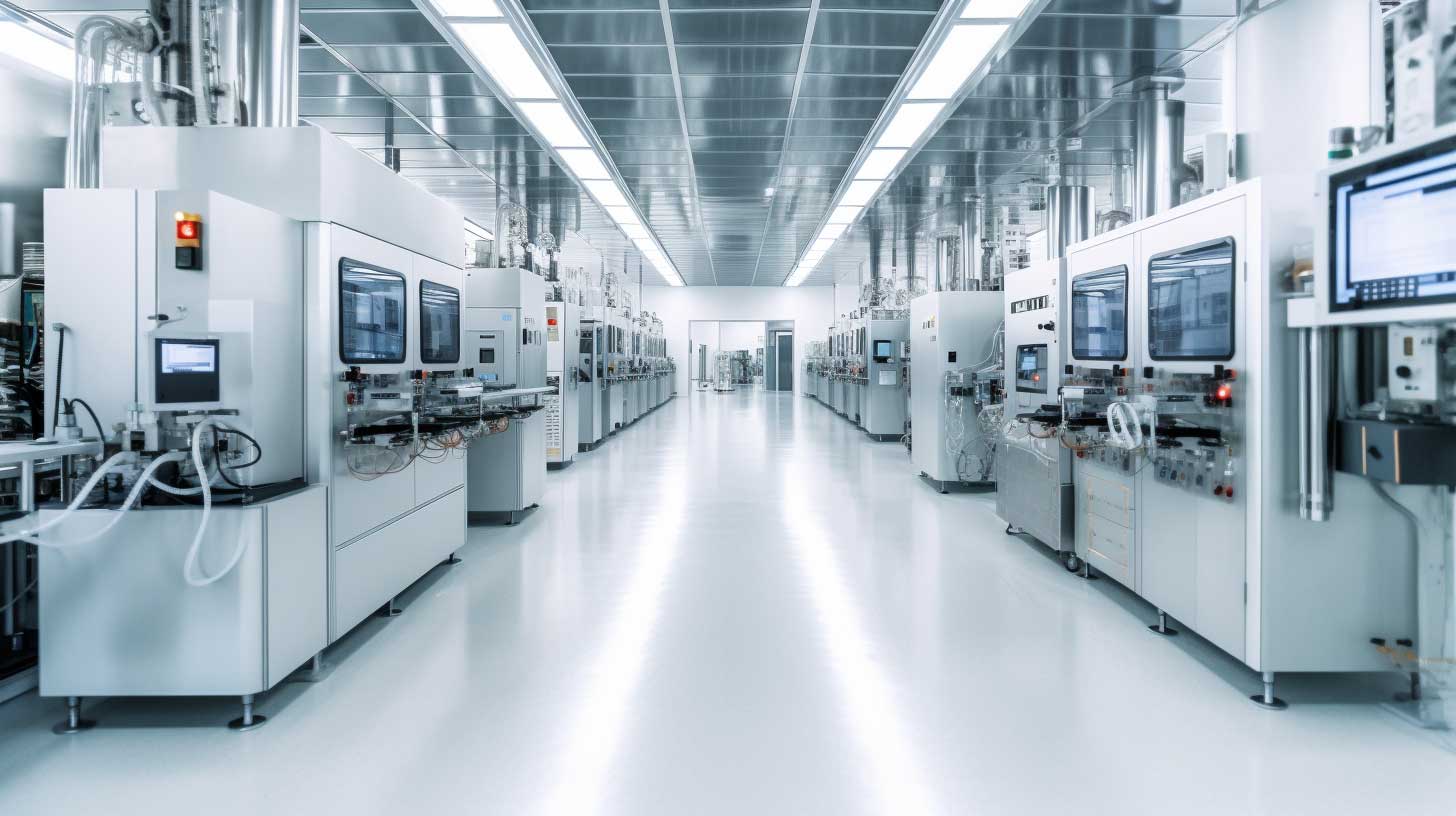 lcd manufacturing in a dustless workshop