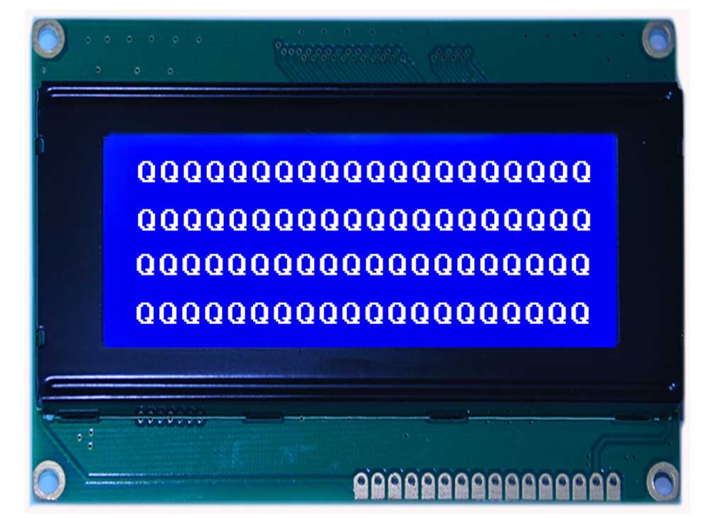 40 by 4 character stn negative display blue background white letters cob lcd module.jpg