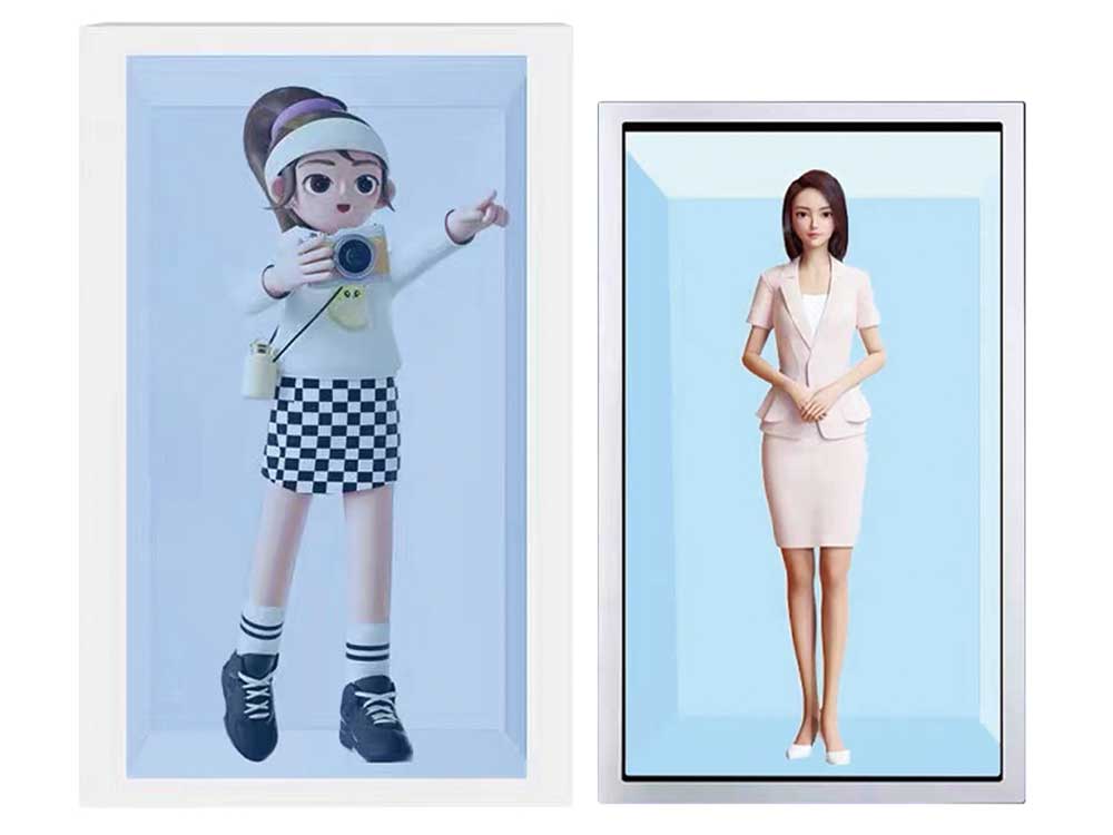 transparent lcd digital human display