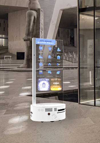 transparent oled ai digital human screen 55inch