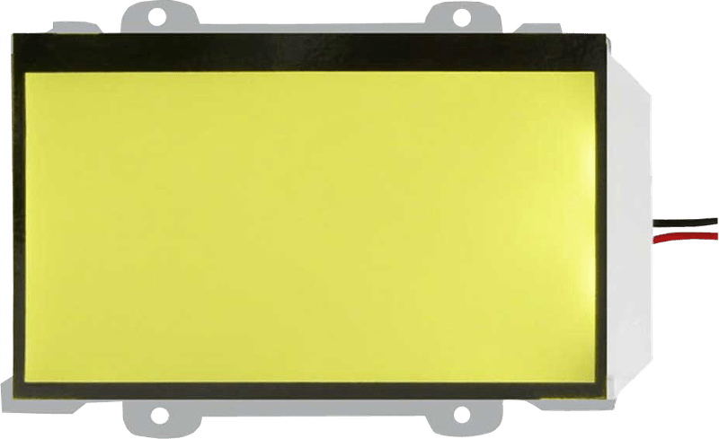yellow led rectangle shape edge led backlight with wire connection