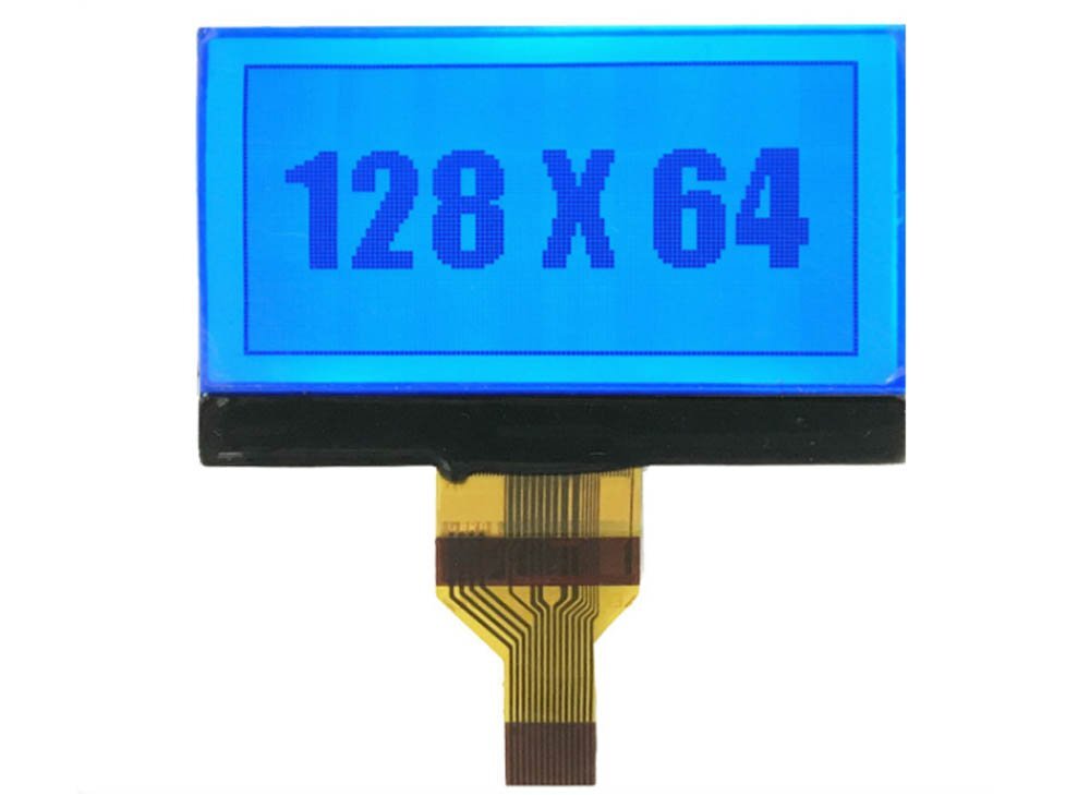 128 by 64 dot matrix stn positive display blue background and black letters cog lcd module.jpg