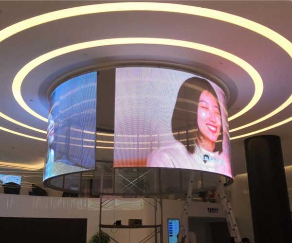 p10 3 transparent led flexible film screen