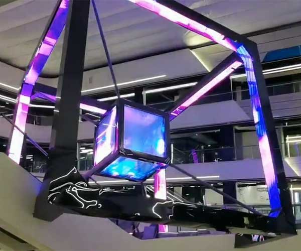 p10 transparent led flexible film screen