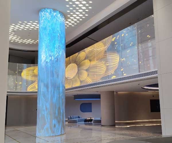 p8 transparent led flexible film screen