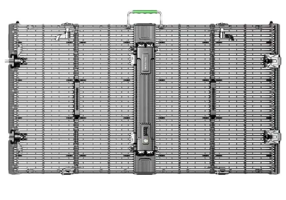 500×1000 transparent led cabinet with reinforced locks