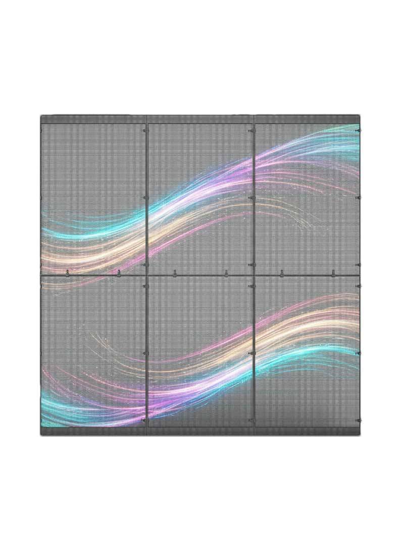 front view led holographic invisible screen