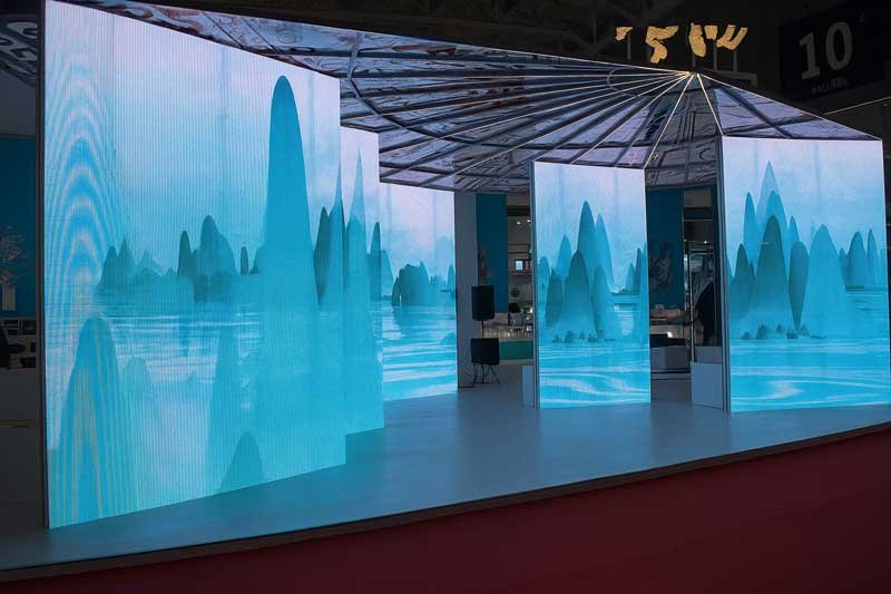 immersive indoor transparent led screen stage display