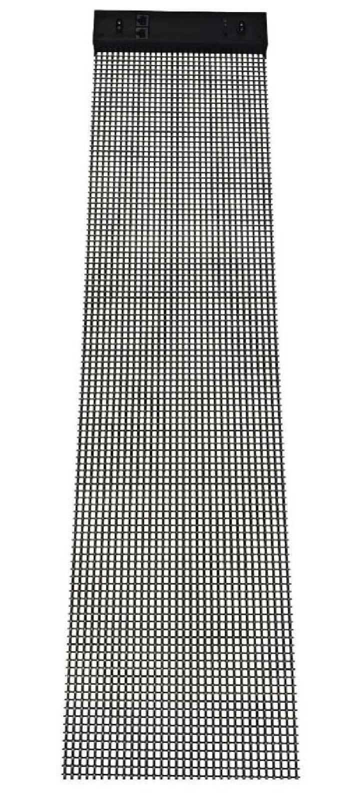 led holographic invisible screen close up