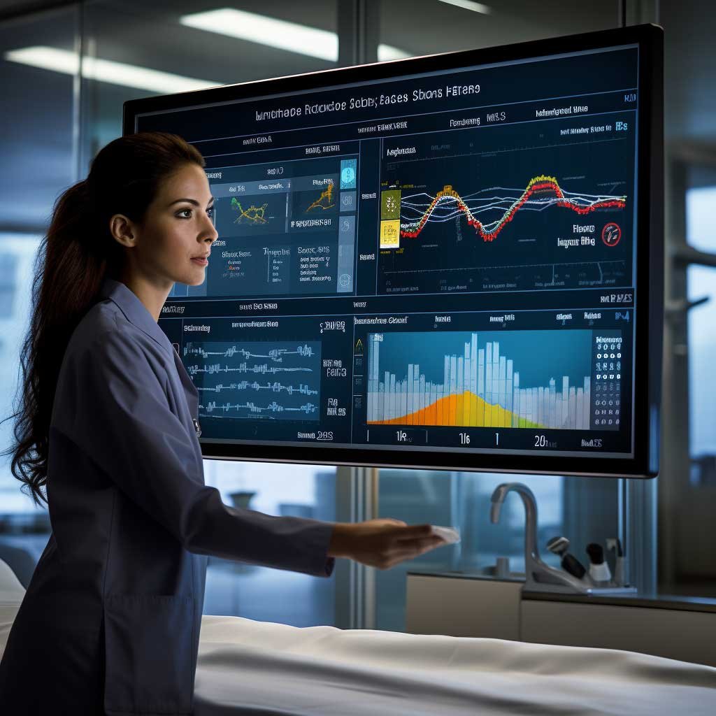 displayman's advanced displays take center stage in a bustling hospital emergency room