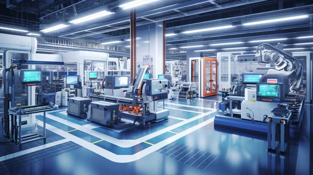 the touchscreen interface is the centerpiece of the factory