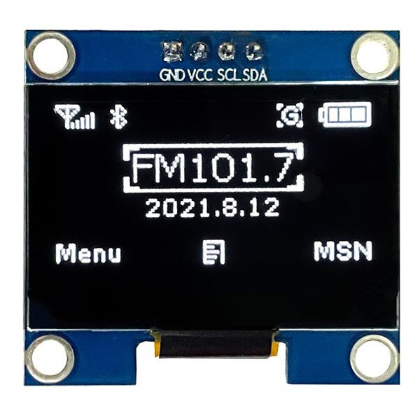 1.3 inch oled 128 64 dots iic interface ic sh1106 monochrome module with driver board 1
