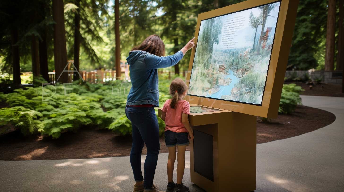 displayman's touchscreen technology finds its place in an outdoor park
