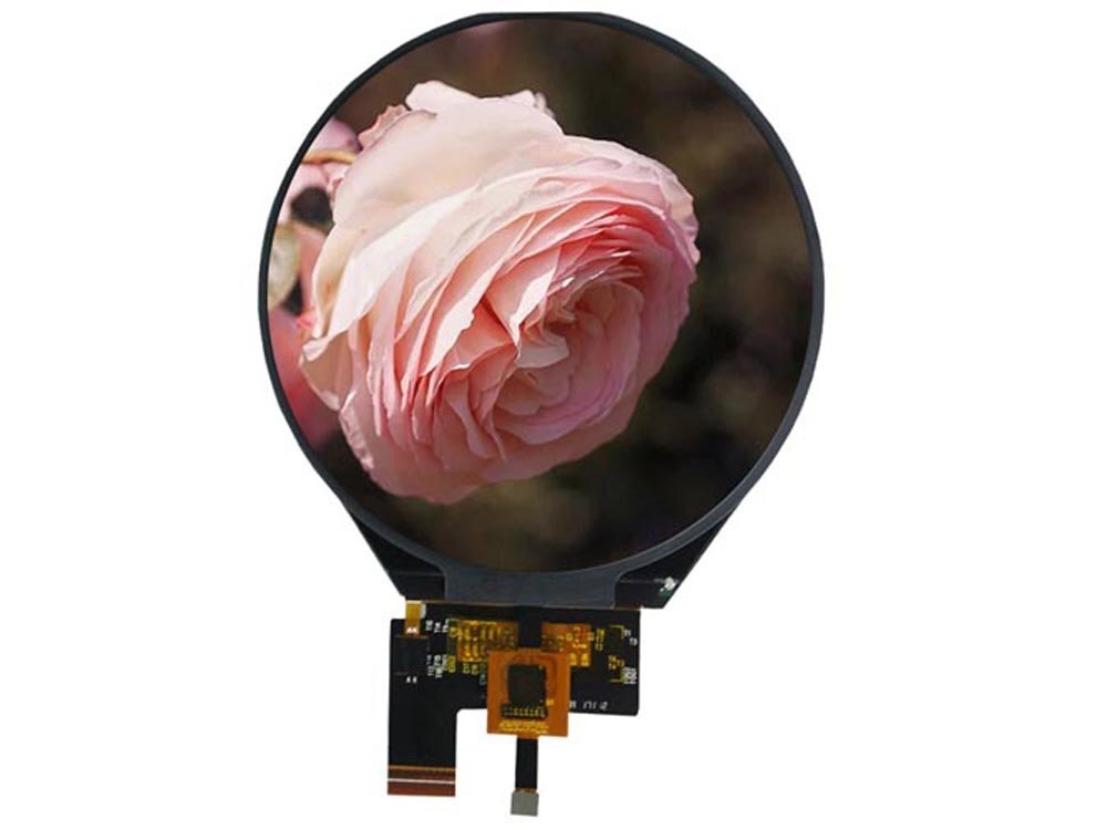 ili9881c 3.4 inch circular screen with 39 pin 800 800 resolution round lcd touch display 3