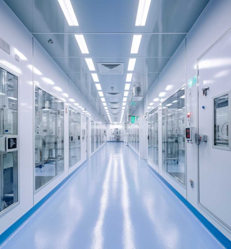 passageway of lcd manufacturing workshop