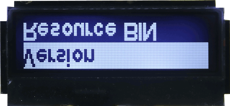 128 by 32 dot matrix fstn negative display blue background and white letters cog lcd module.png
