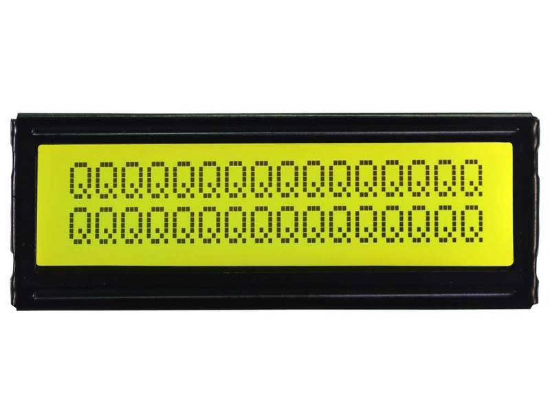 20 by 2 character stn positive display yellow background black letters lcd.jpg