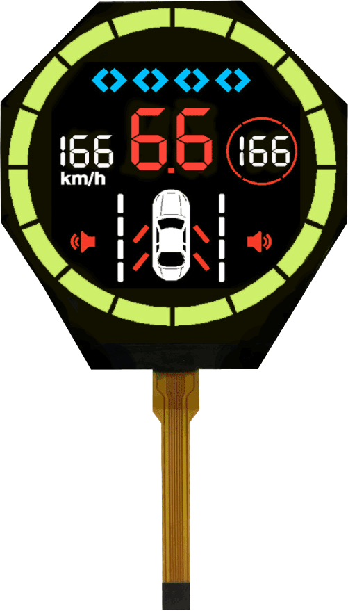 va segment negative display black background and white letters lcd panel for car use.png