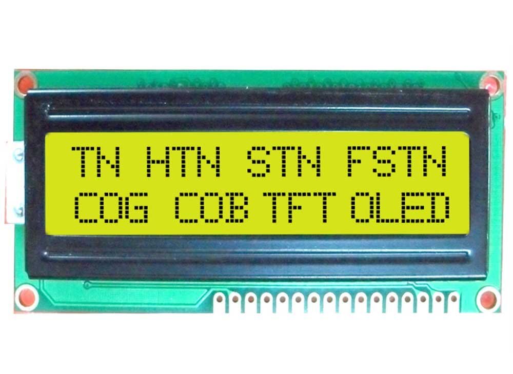 16 by 2 character stn positive display yellow background black letters–cob lcd module.jpg