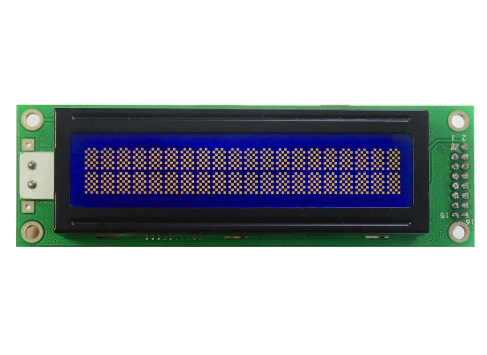 20 by 2 character fstn negative display blue background yellow letters cob lcd module.jpg