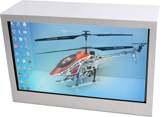 65 inch transparent lcd cabinet
