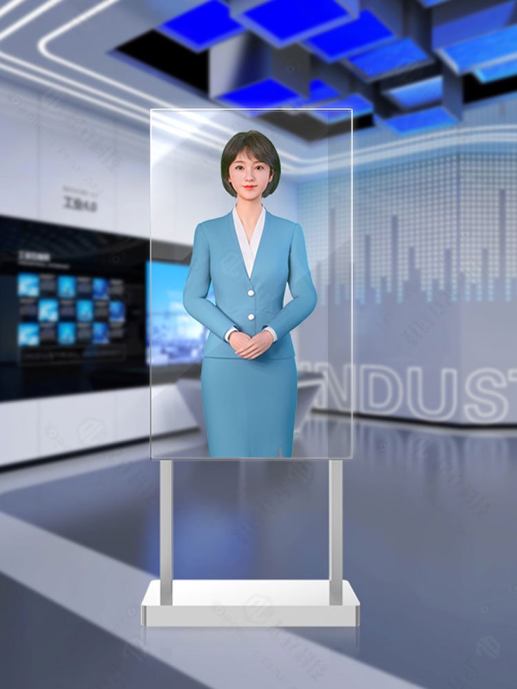 transparent oled ai digital human screen