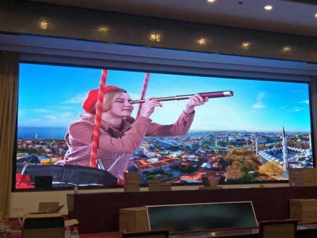 a p1.667 indoor led display with a total area of 26㎡