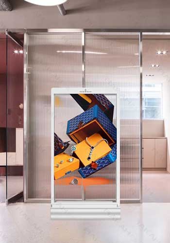 transparent oled ai digital human screen 77inch