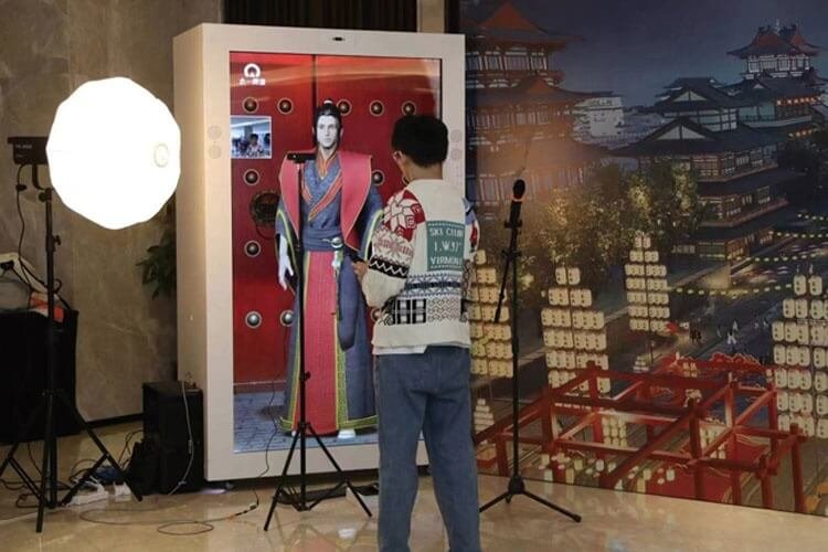 transparent lcd digital human display1