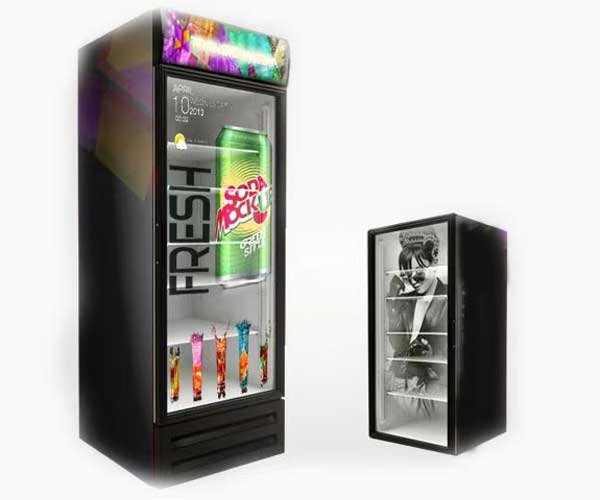 transparent lcd refrigerator display 4