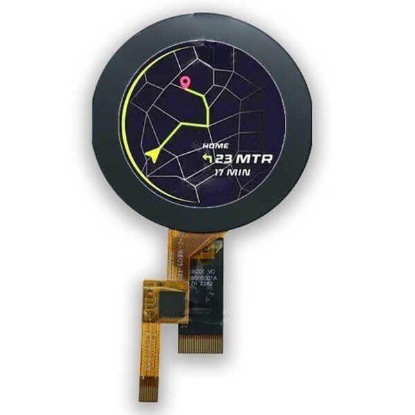 1.6 inch 400x400 with ctp industrial round tft lcd display module with mipi interface