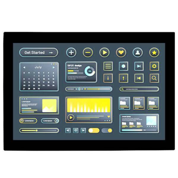 10.1 inch high brightness 1920x1200 transmissive tft lcd cpacitive touch panel with hdmi board