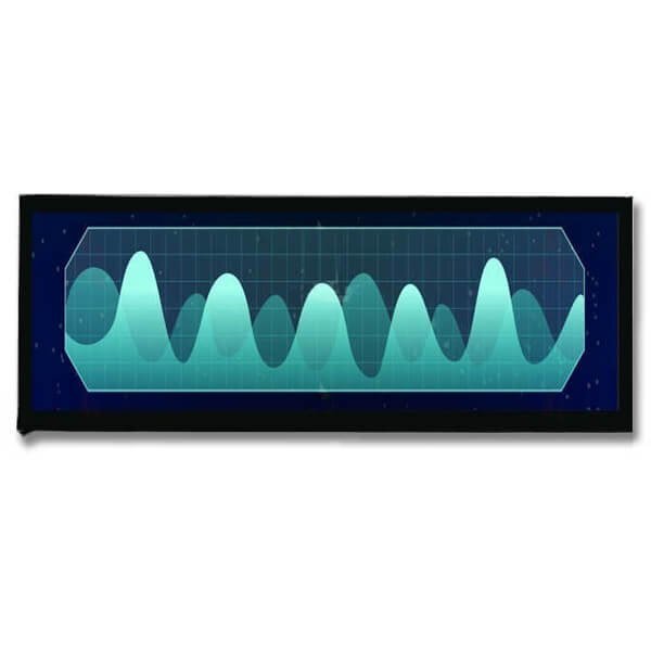 15.0 inch ips 1280x242 lvds interface high brightness bartype tft lcd