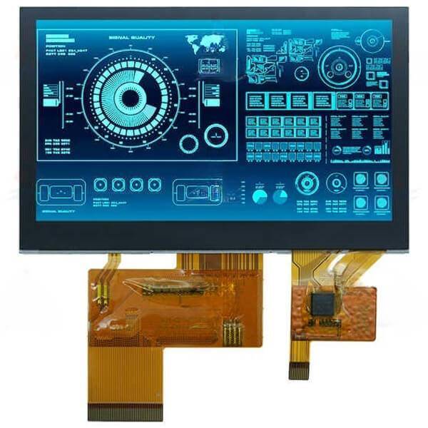 4.3 inch ips 480x272 rgb interface st7282a industrial wide temperature tft lcd with capacitive touch panel