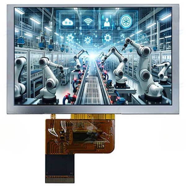 5.0 inch 800x480 ips lcd st7262 lvds interface wide temperature high brightness tft display