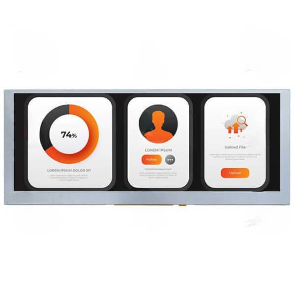 6.2 inch 640x240 rgb interface full viewing angle wide temperature high brightness tft lcd