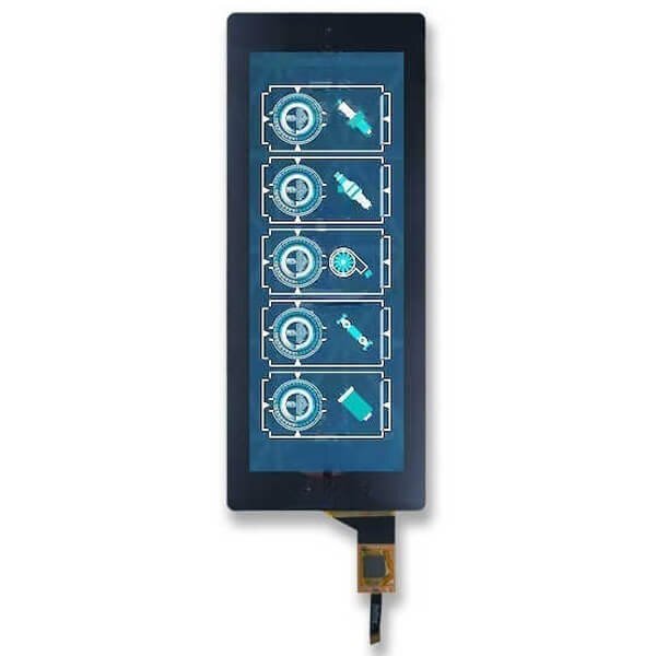 6.8 inch 480x1280 gc9703c mipi interface bar type tft high brightness lcd with capacitive touch