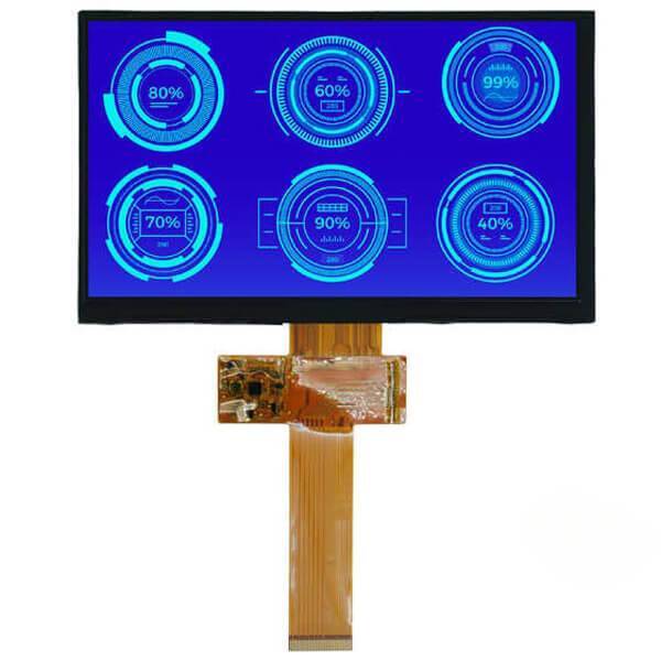 7.0 inch 1024x600 lvds interface high brightness wide temperature industrial tft lcd module
