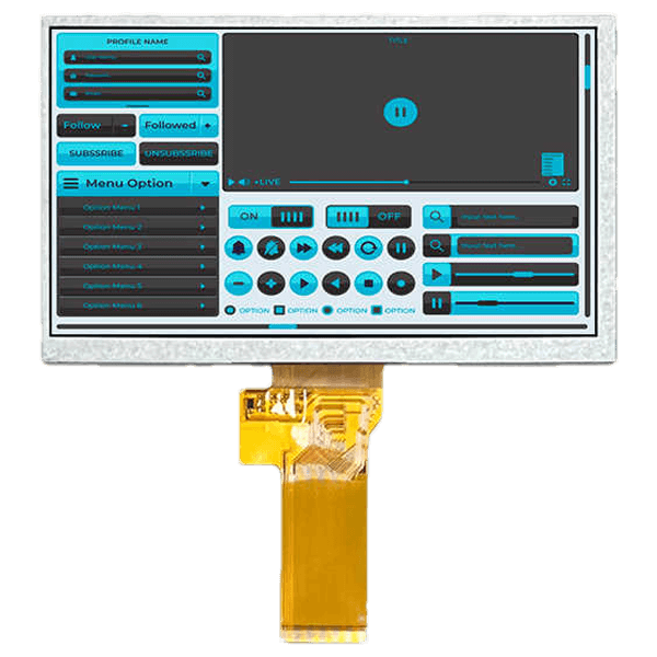 7.0 inch high brightness ips 800x480 rgb interface tft lcd module