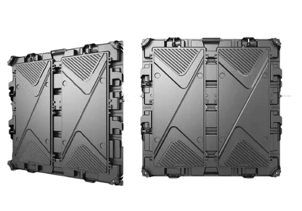 outdoor aluminum cabinet led display back view