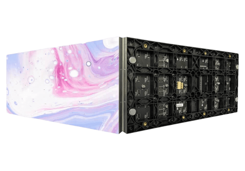 p1.25 module front and rear 45 degree bevel indoor small spacing led displays