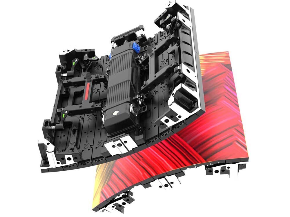 rental led display module flexible curved design
