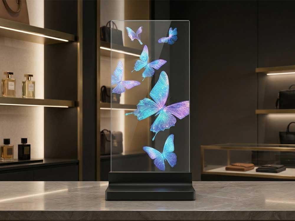 16.1 inch microled transparent display