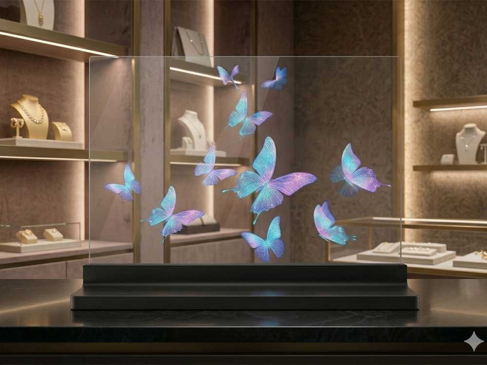 30 inch microled transparent display