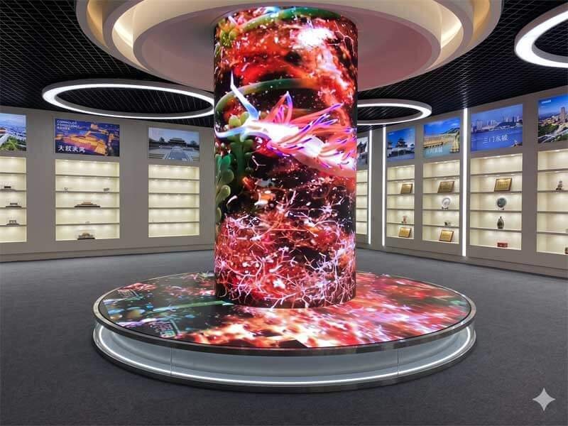 360° seamless digital pillar