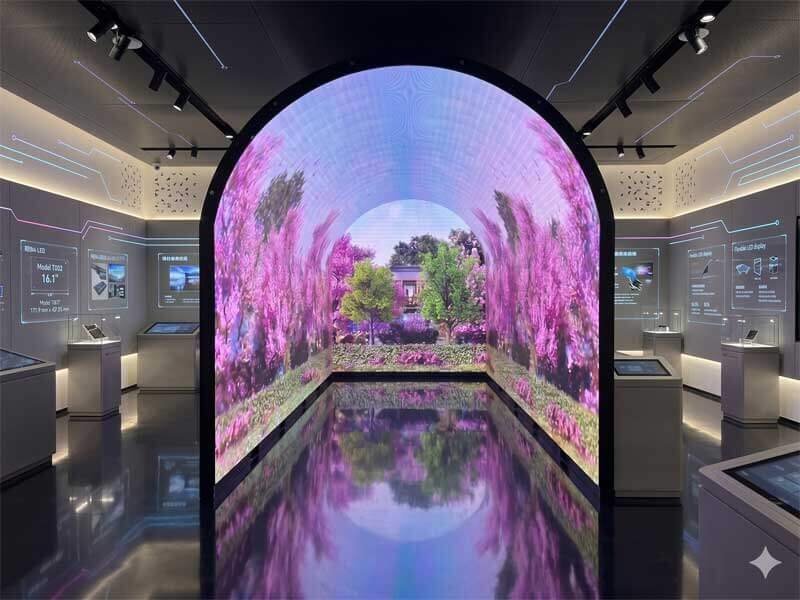 fluid geometric façade