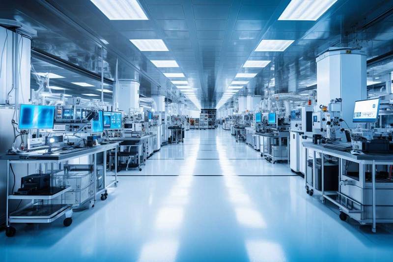 displayman a production line inside of a lcd display factory space 4