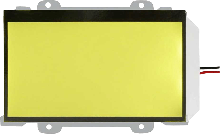 yellow led rectangle shape edge led backlight with wire connection
