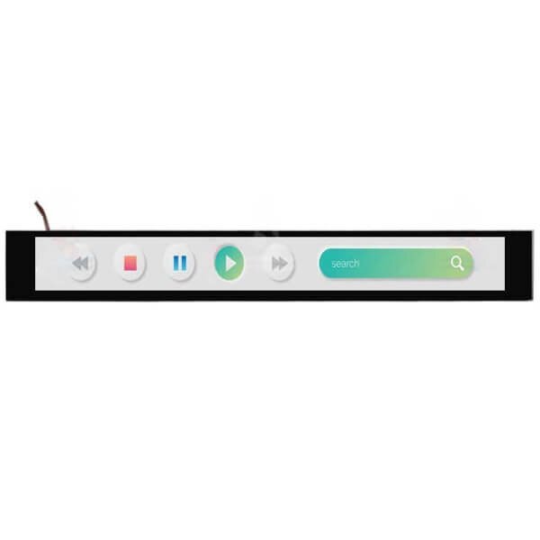 20.8 inch 1920x184 lvds interface ips full viewing angle bartype lcd module