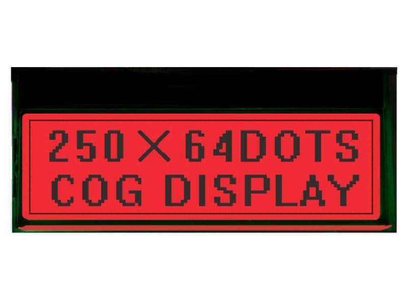 250 by 64 dot matrix fstn positive display grey background and black letters lcd.jpg